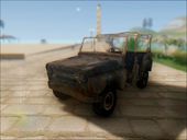 Burnt UAZ 469