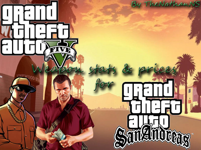 GTA San Andreas GTA V Weapon Stats And Prices Mod - GTAinside.com
