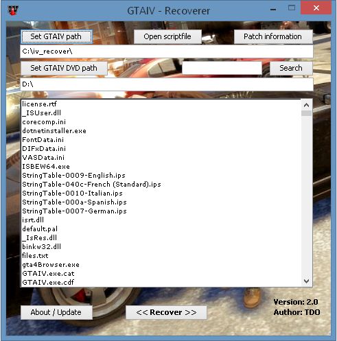 GTA IV - Recoverer 2.0.0