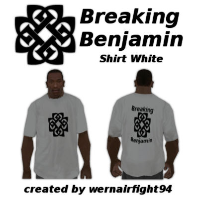 Breaking Benjamin Shirt White