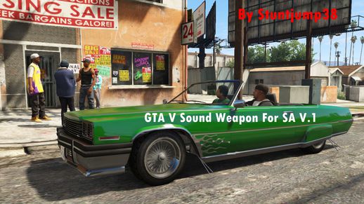 GTA V Weapon Sounds for GTA SA v.1 