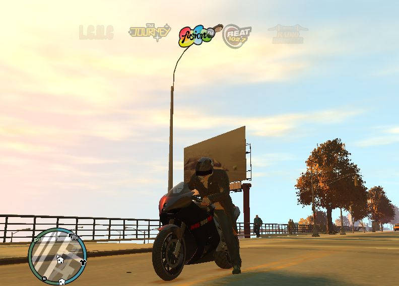 gta 4 colored radio hud