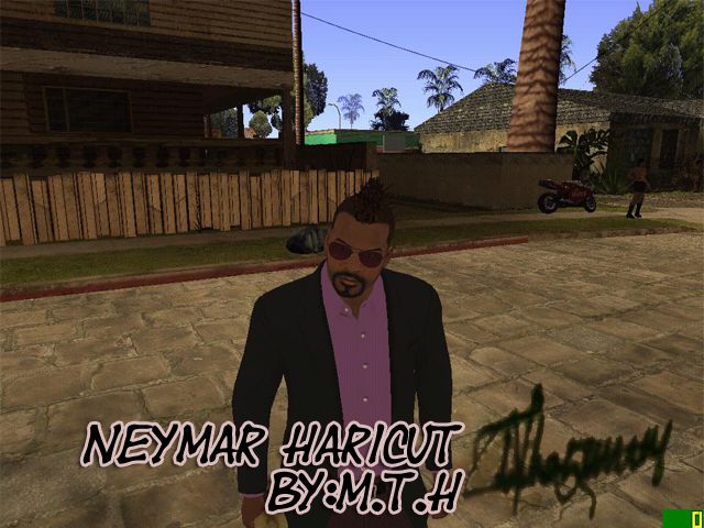 GTA San Andreas Neymar Haircut for Franklin Mod 