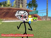 Skin de Meme Troll Golpiado 