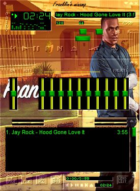 GTA V Franklin Winamp Skin