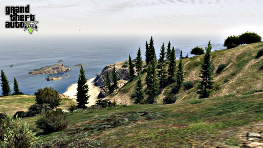 GTA 5 Tataviam-Bergkette Seascape Wallpaper