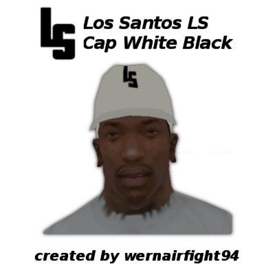 Los Santos LS Cap White Black