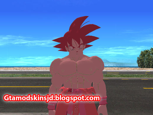 Goku con el kaioken skin