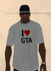 I Love GTA Shirt White