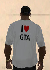 I Love GTA Shirt White