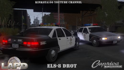 LAPD Classic Chevrolet Caprice Mods ELS V8 Drot