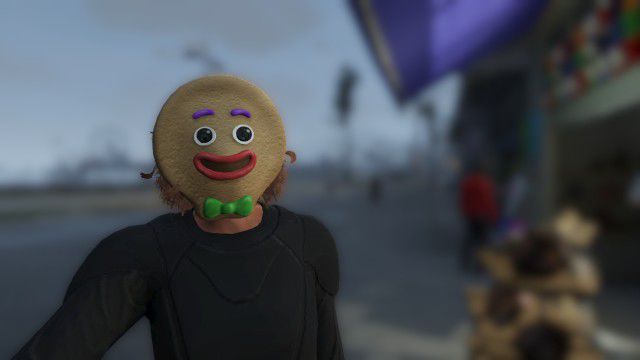 GTA San Andreas GTA V Gingerbread Mask Mod - GTAinside.com