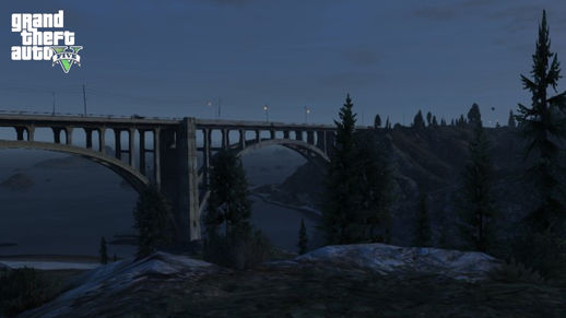 GTA 5 Raton Canyon Bridge In The Evening Wallpaper