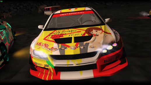 Mitsubishi Lancer Evo IX Hirasawa Yui K-ON Itasha