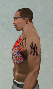 New York Yankees Left Upper Arm Tattoo Black