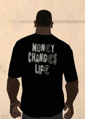 Money Changes Life T-shirt Black