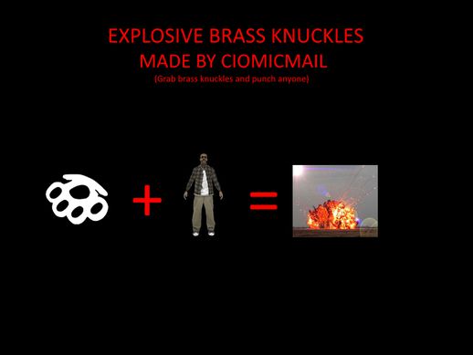Explosive Brass Knuckles