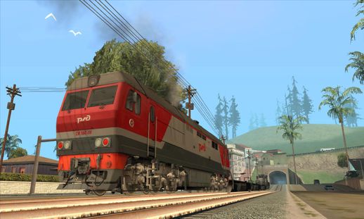 Russian Passenger Locomotive TEP70BC-0176