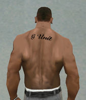 G Unit Back Tattoo Black