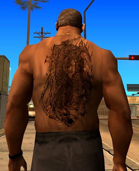 Tupac Body Tattoos Slim body only at Grand Theft Auto San Andreas Nexus   Mods and community