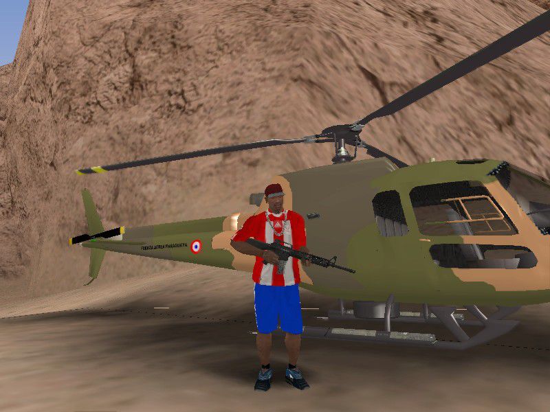 GTA San Andreas Helicóptero Esquilo Modelo H350 BA v1 Mod 