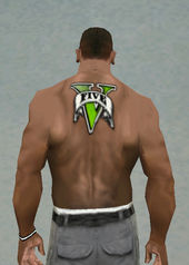 GTA Five Back Tattoo