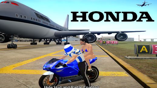 Blue Honda CBR1000 moto Bike Livery + Bonus Mods Pack