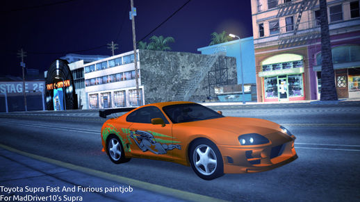 Toyota Supra Fast And Furious Paintjob