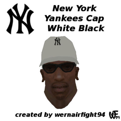 New York Yankees Cap White Black