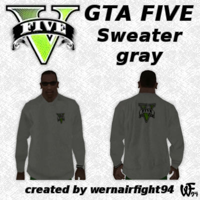 GTA Five Sweater Gray