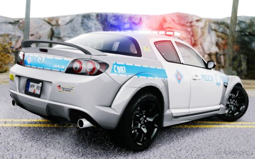 Mazda RX8 Policja