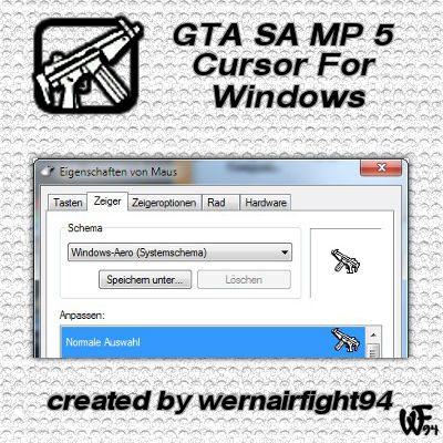GTA SA MP 5 Cursor For Windows