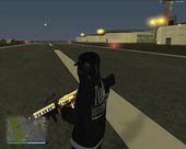 Gold M249 + Custom GTA 5 icon (for GTA 5 hud)