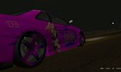 Nissan Skyline R34 GTR Twin color Megurine Luka Paint jobs