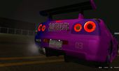 Nissan Skyline R34 GTR Twin color Megurine Luka Paint jobs