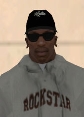 Los Santos Cap Black White