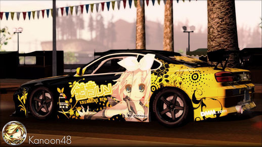 Nissan Silvia S15 Kagamine Rin Itasha