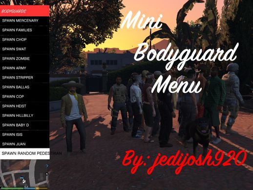 Mini Bodyguard Menu