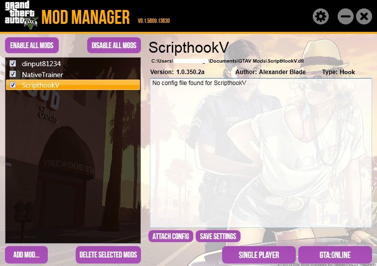 GTAV Mod Manager 