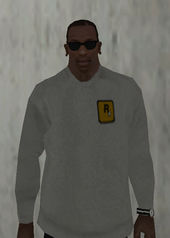 Rockstar Games Logo Sweater Gray