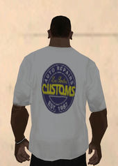 Los Santos Customs Logo T-Shirt White