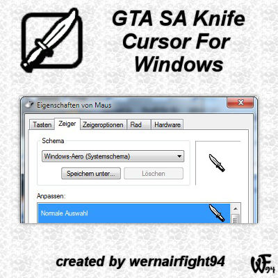 GTA SA Knife Cursor For Windows