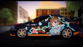 Mitsubishi Lancer Evo X w/ Misaka Mikoto Itasha Glow version