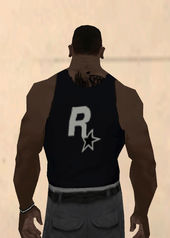 Rockstar Games Tank Top Black White