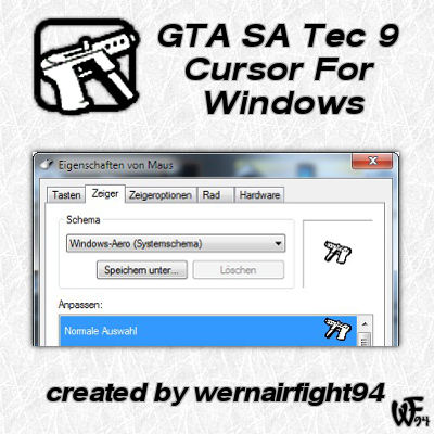 GTA SA Tec 9 Cursor For Windows