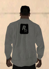Rockstar Games Logo Sweater Gray Black