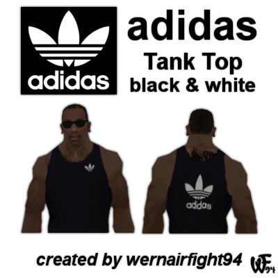 Adidas Tank Top Black White