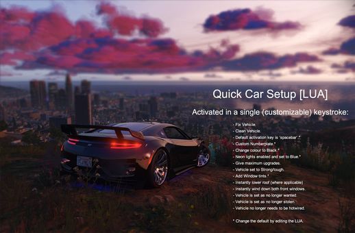 Quick Car Setup v1.0