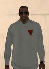 Superman Sweater Gray