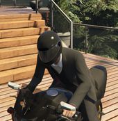 Always Black Helmet on Motorcycles